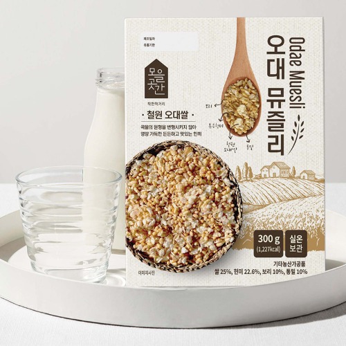 오대 뮤즐리 철원오대쌀 통곡물 시리얼 300g
